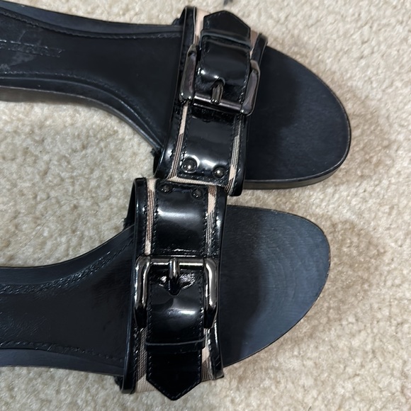 Authentic Burberry Sandals Clogs Black Used Condition Size 39 - Picture 5 of 8